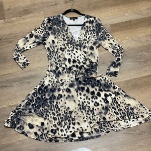 Karen Kane Large skater style animal print dress